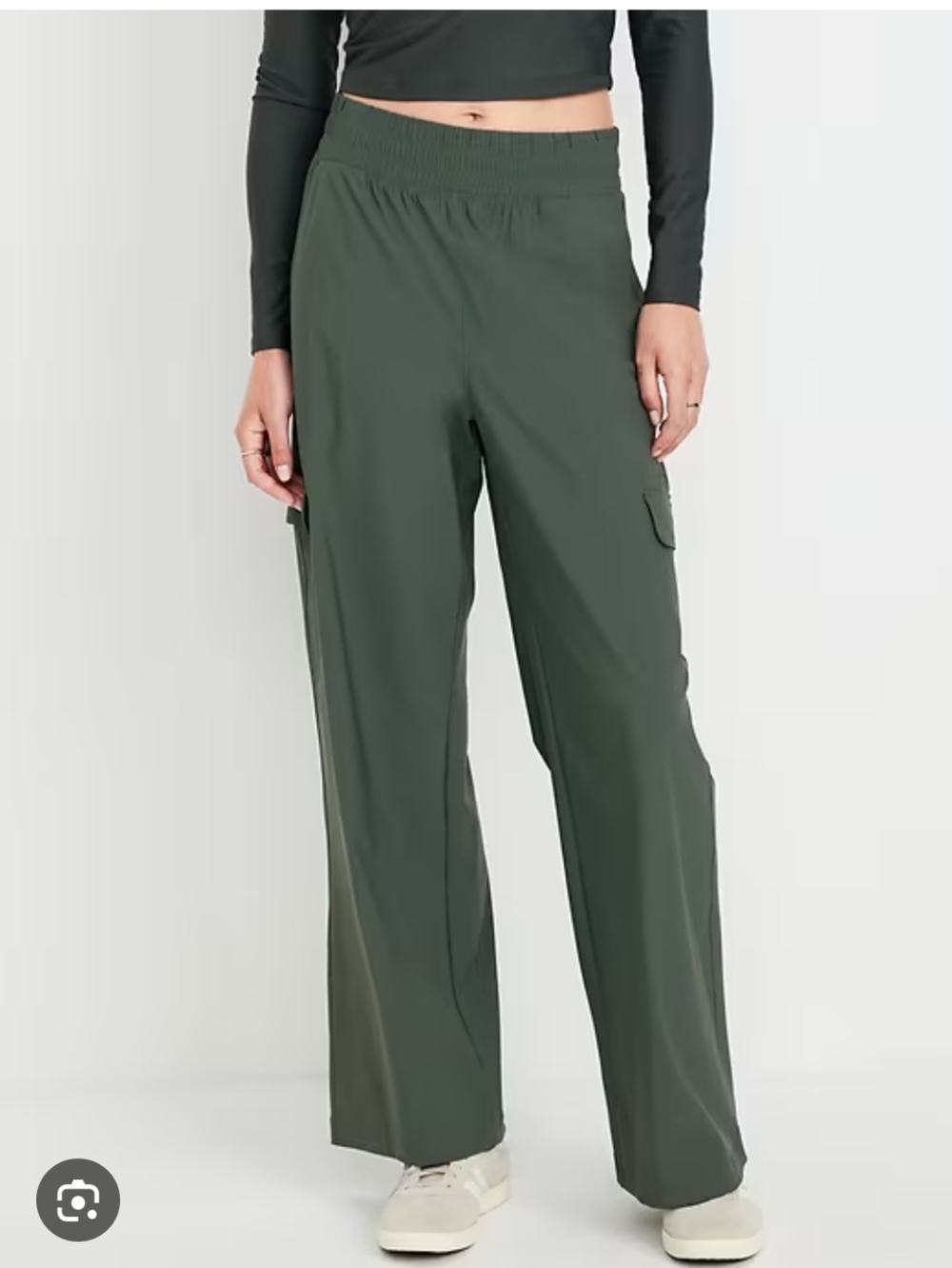 BUNDLE Of 2 Old Navy SleekTech Wide Leg Cargo Pants | Small | Go-Dry